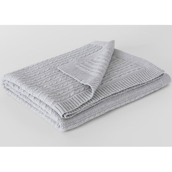 Sheridan Connleigh Cot Blanket Grey Marl